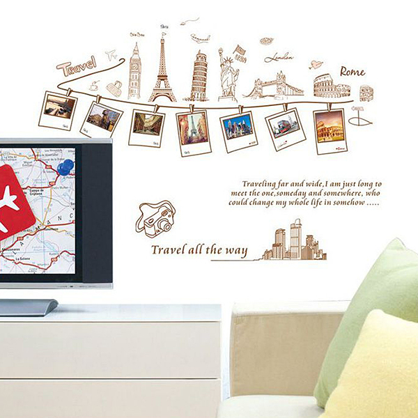 Decal Dán Tường 3D Tranh Treo Ảnh Du Lịch DKN041