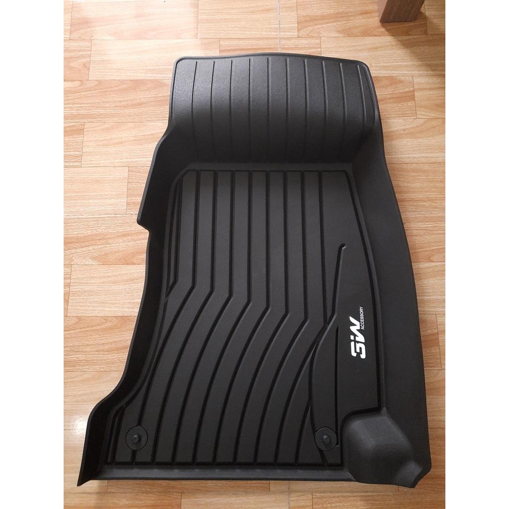 Thảm lót sàn xe ô tô Mercedes E 2009+ 2015- đến nay Nhãn hiệu Macsim 3W chất liệu nhựa TPE đúc khuôn cao cấp - màu đen