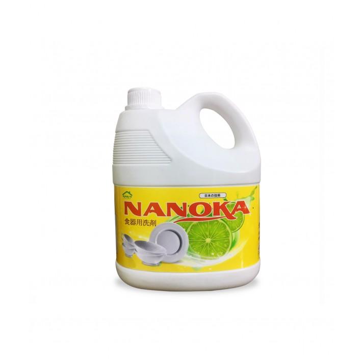 Nước rửa chén, bát hương quế / chanh Nanoka can 1,5L