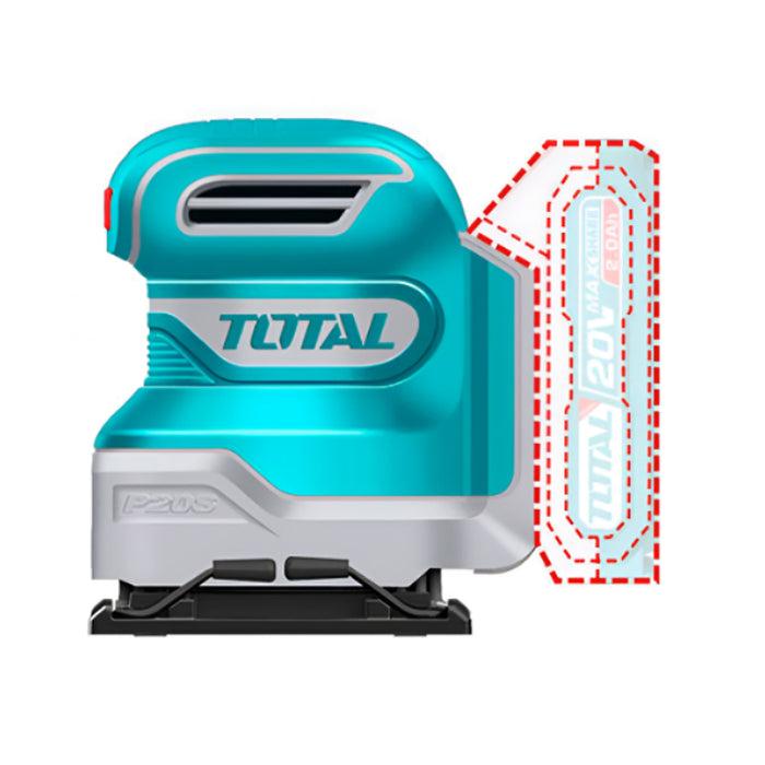 MÁY CHÀ NHÁM VUÔNG DÙNG PIN LITHIUM-ION 20V (KHÔNG KÈM PIN &amp; SẠC) TOTAL TSHSLI2014 - HÀNG CHÍNH HÃNG