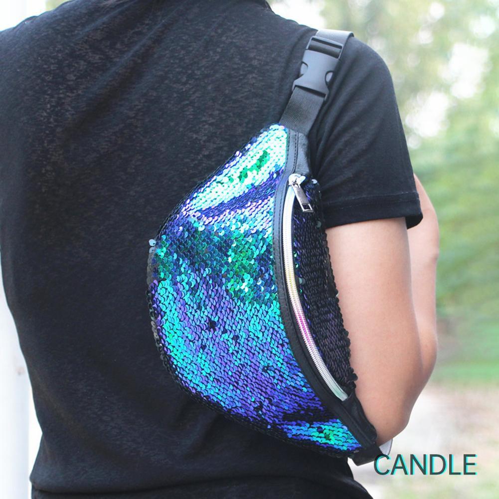 Túi Đeo Chéo Đính Kim Sa Lấp Lánh Cho Nữ