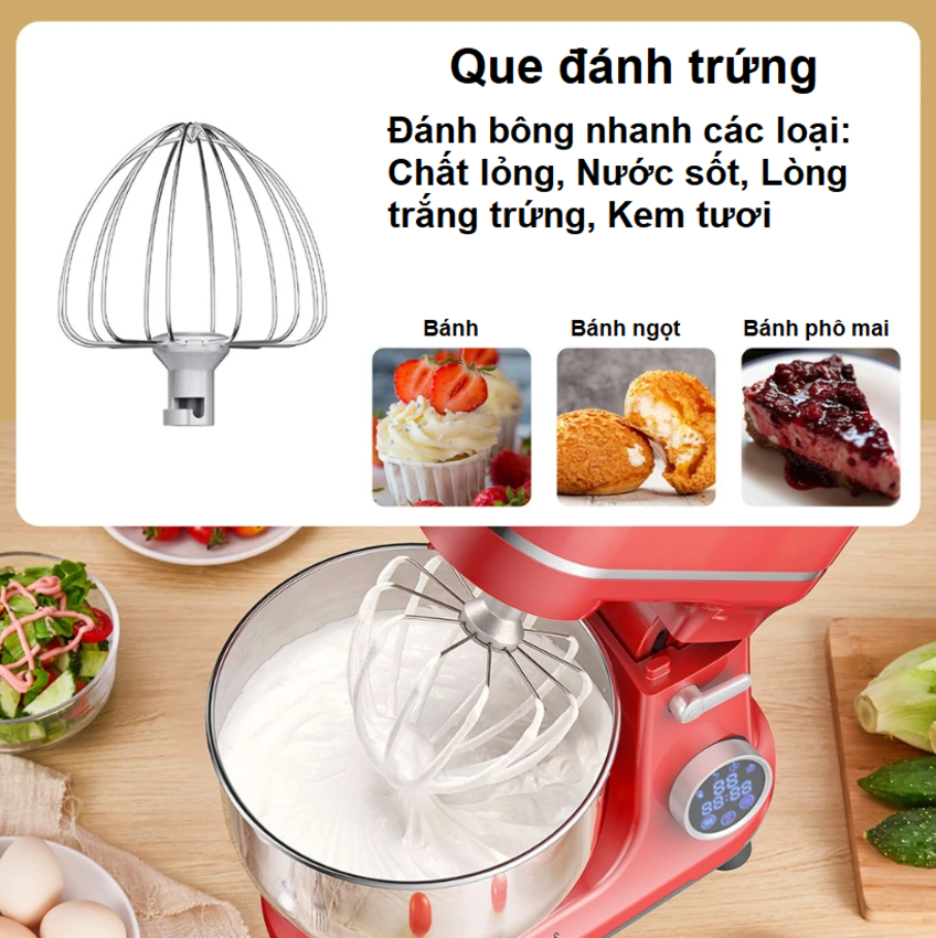 Máy trộn bột, nhồi xúc xích 6 trong 1. Thương hiệu Mỹ cao cấp Biolomix - BM606EG. HÀNG CHÍNH HÃNG