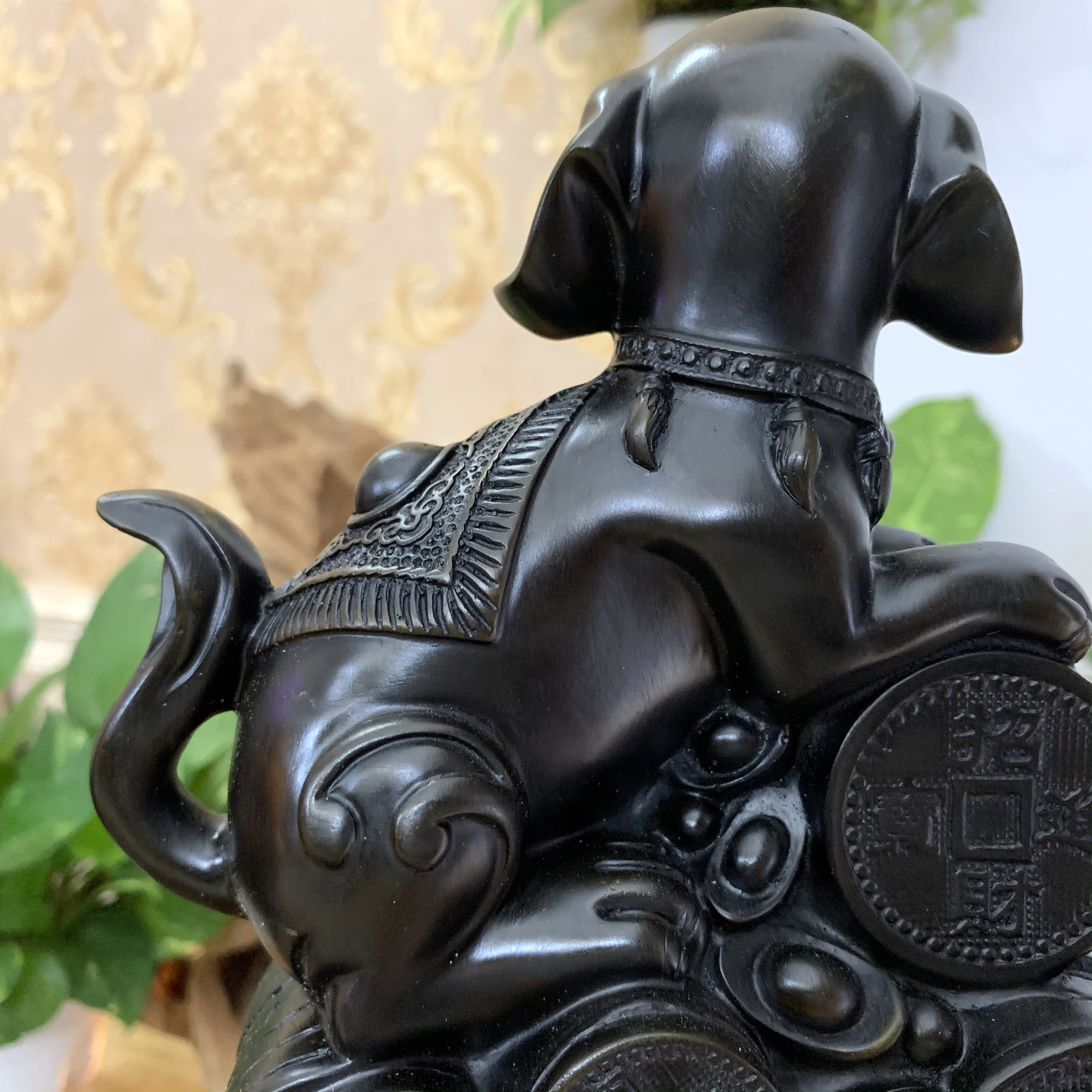 [Linh vật phong thủy] Tượng đá con chó trang trí tượng chó dáng đứng giữ tài lộc phong thủy | Cao 20cm - Đá composite