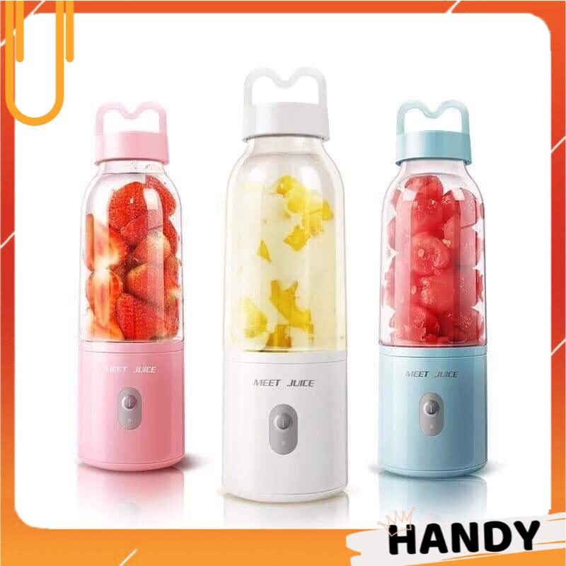 Máy Xay Sinh Tố, Máy Say Sinh Tố Cầm Tay 500ML 1 Cốc Juicer Cup, Xay Sinh Tốc Cực Mạnh Bảo Hành 12 Tháng