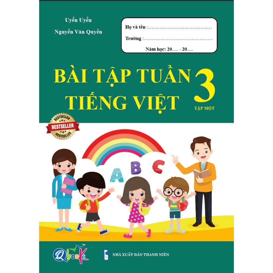 Sách - Combo Bài Tập Tuần và Đề Kiểm Tra lớp 3 - Toán và Tiếng Việt học kì 1 (4 cuốn)