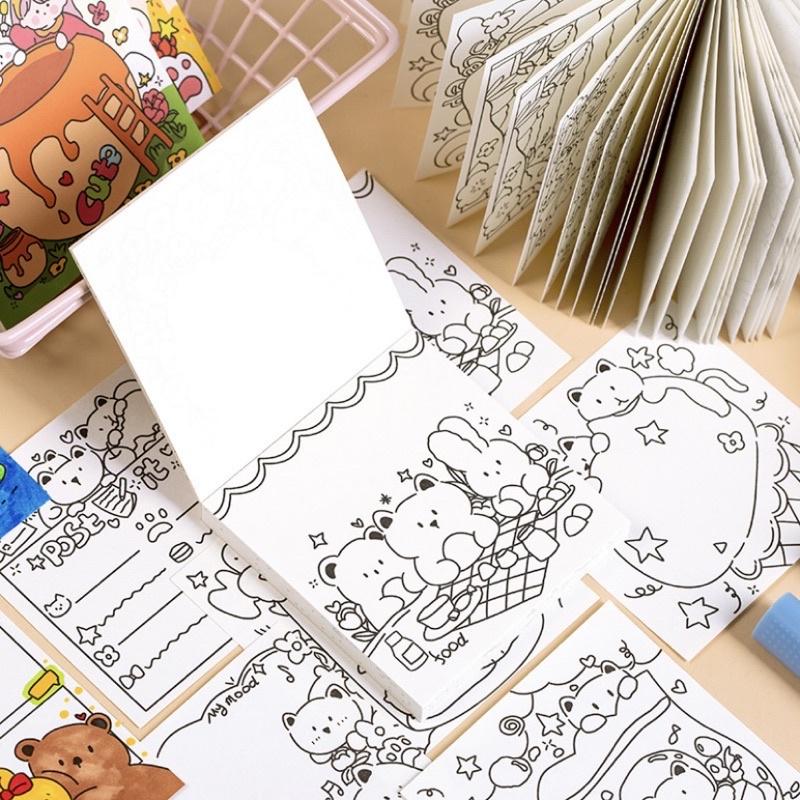 Mua Note Giấy Ghi Chú Tô Màu Dễ Thương Cute Nt017Y | Tiki