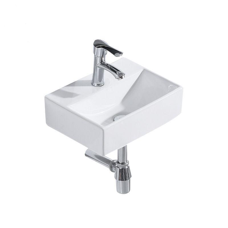 Chậu lavabo treo tường mini 36x25xm