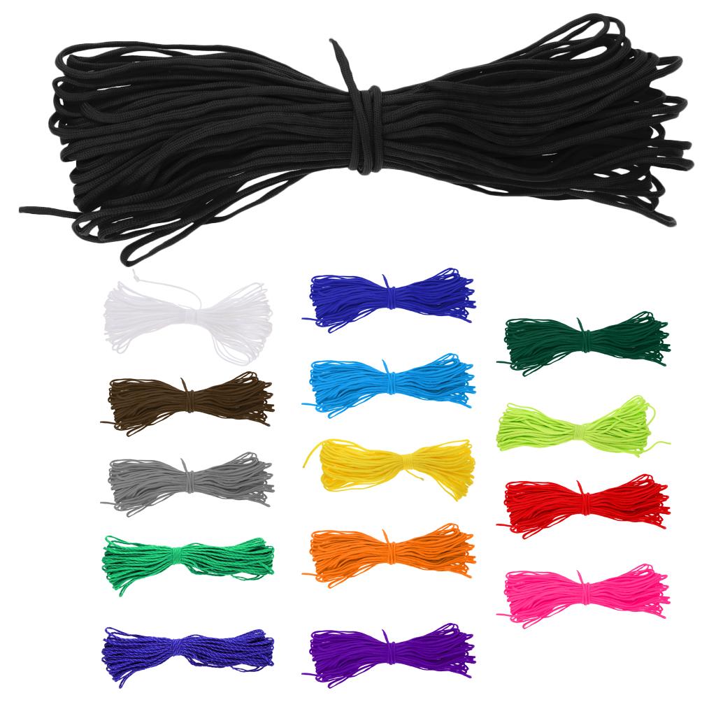 7 Strand Core Cord 300lb Paracord Parachute Rope Lanyard Black