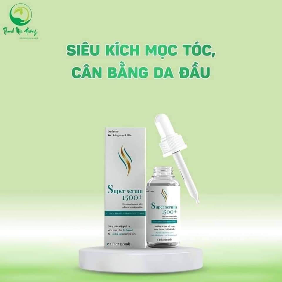 Dầu gội thảo dược Thanh Mộc Hương sạch gàu suôn mượt kết hơp Serum kích mọc tóc 350ml