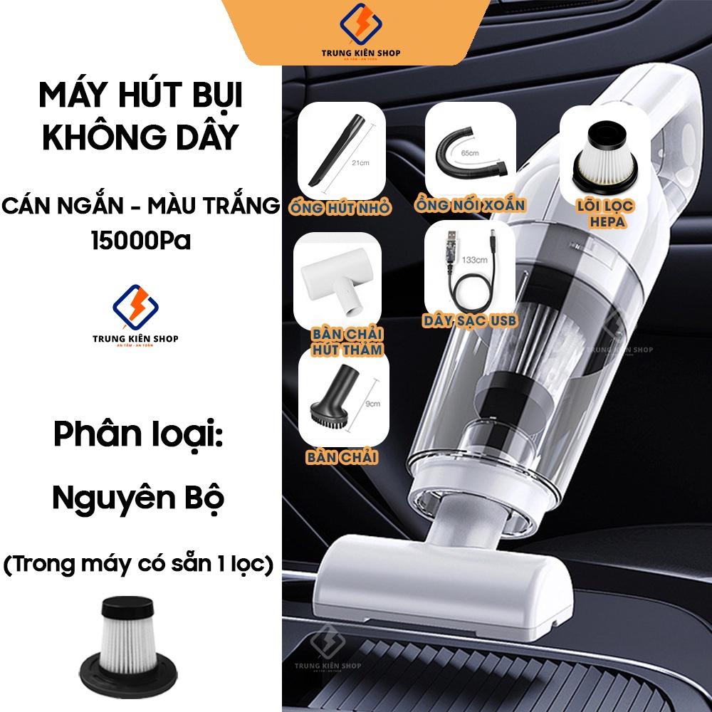 Máy hút bụi cầm tay CÔNG SUẤT LỚN 15000Pa, máy hút bụi sàn nhà, giường, ô tô không dây Vacuum Cleaner