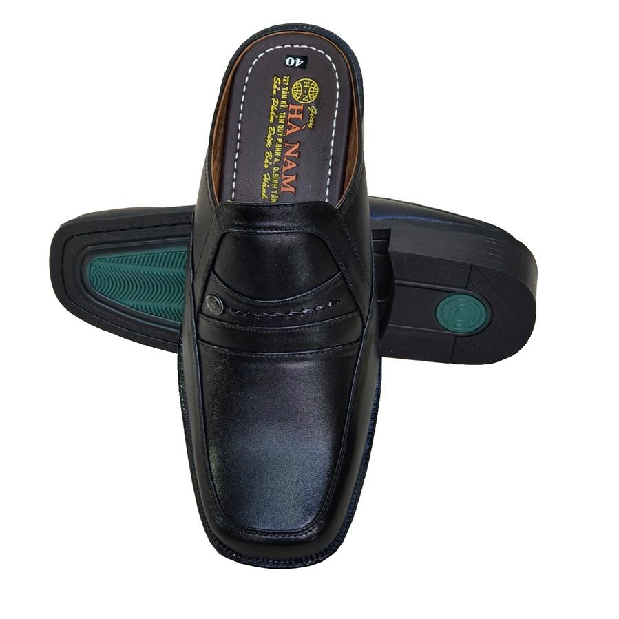 Dép Bít Mũi Nam Da Bò Thật TiTi ĐÔ Cao Cấp GSB20136