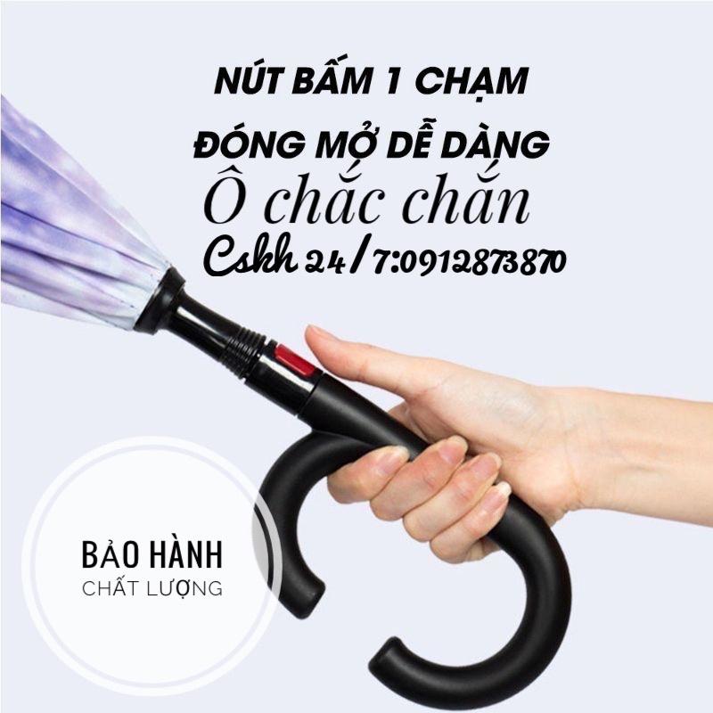 Ô gấp ngược, dù đi mưa gấp ngược thông minh dùng cho xe hơi, o to