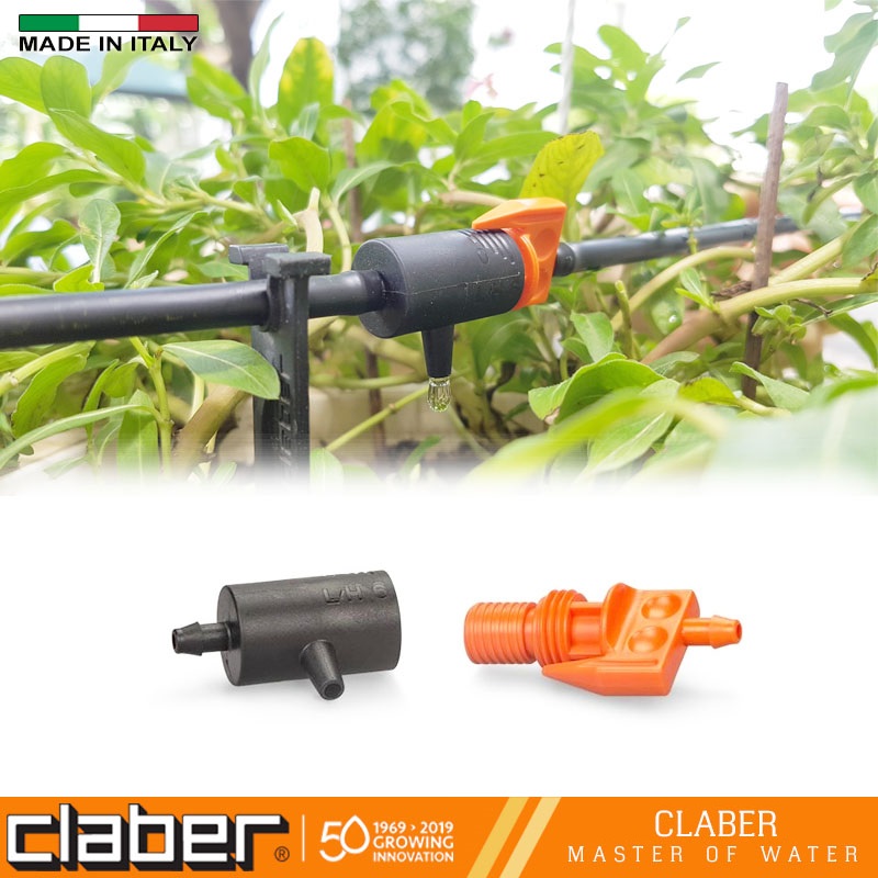 Combo Tưới Nhỏ Giọt Tự Động Claber, bộ hẹn giờ 8422 + bộ Kit 10 tưới nhỏ giọt DRIPKIT10