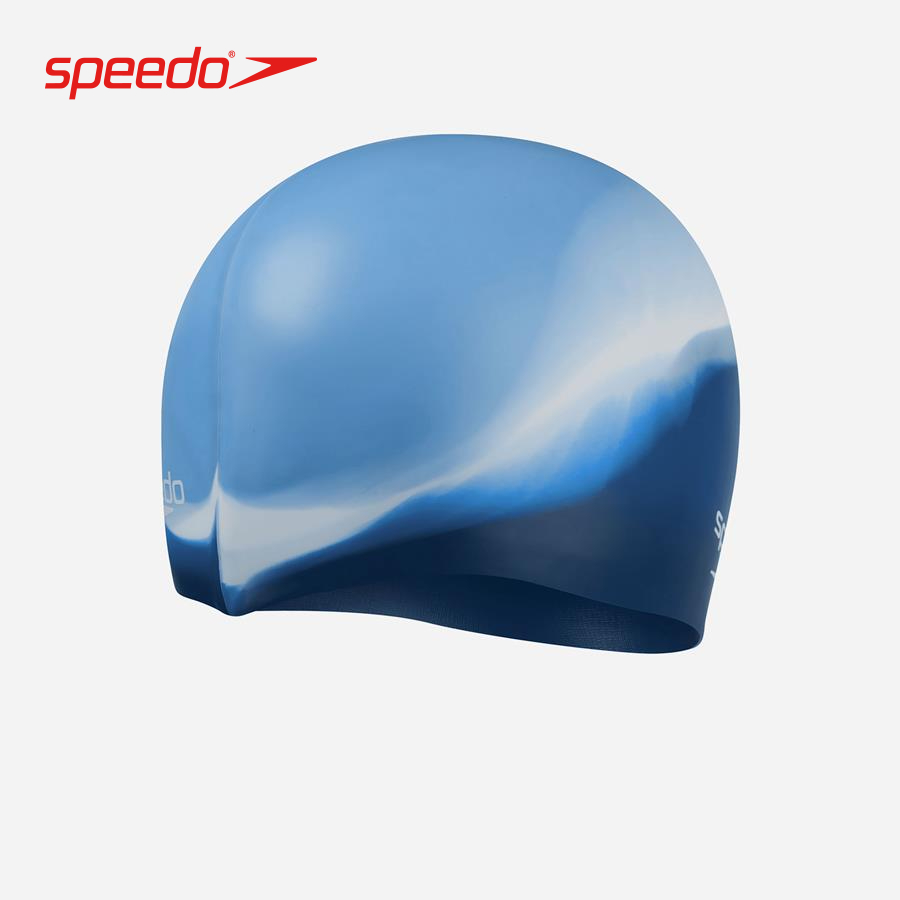 Nón bơi unisex Speedo MULTI COLOUR SILC CAP AU BLUE/BLUE - 8-0616914574