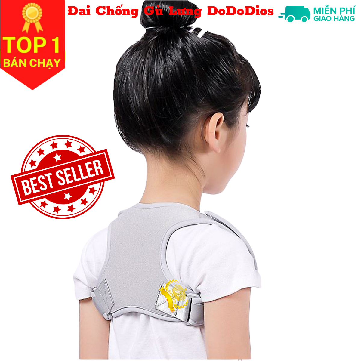 Đai chống gù lưng cho trẻ em cao cấp mi03 - Chính hãng DoDoDios