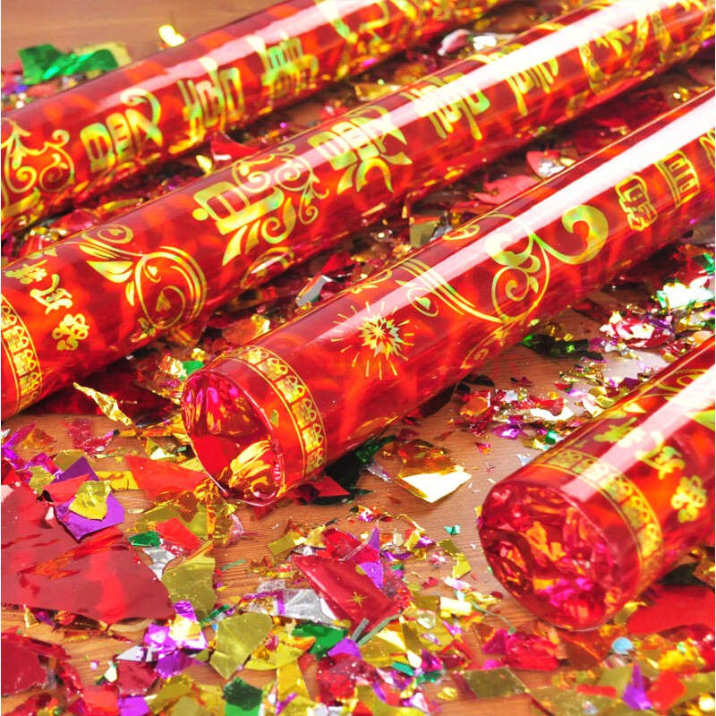 Set 2 ống phụt giấy kim tuyến