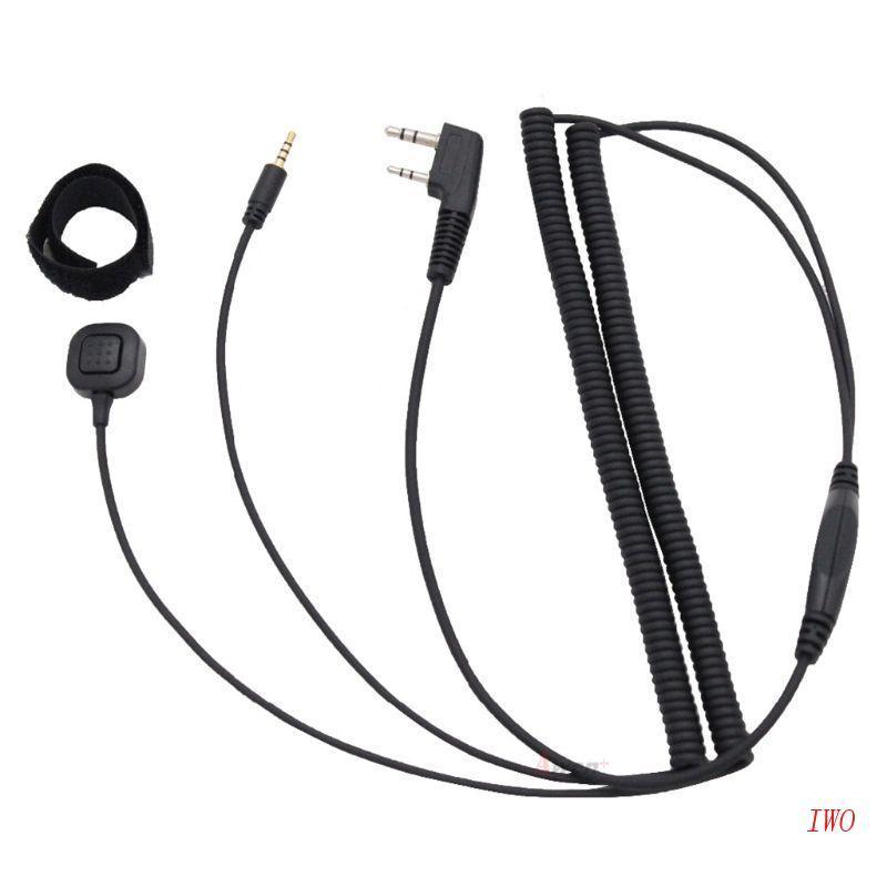 Dây Cáp Kết Nối Tai Nghe Bluetooth Hai Chiều Cho Mũ Bảo Hiểm IWO Vimoto V3 Baofeng UV-5R UV-82 GT-3