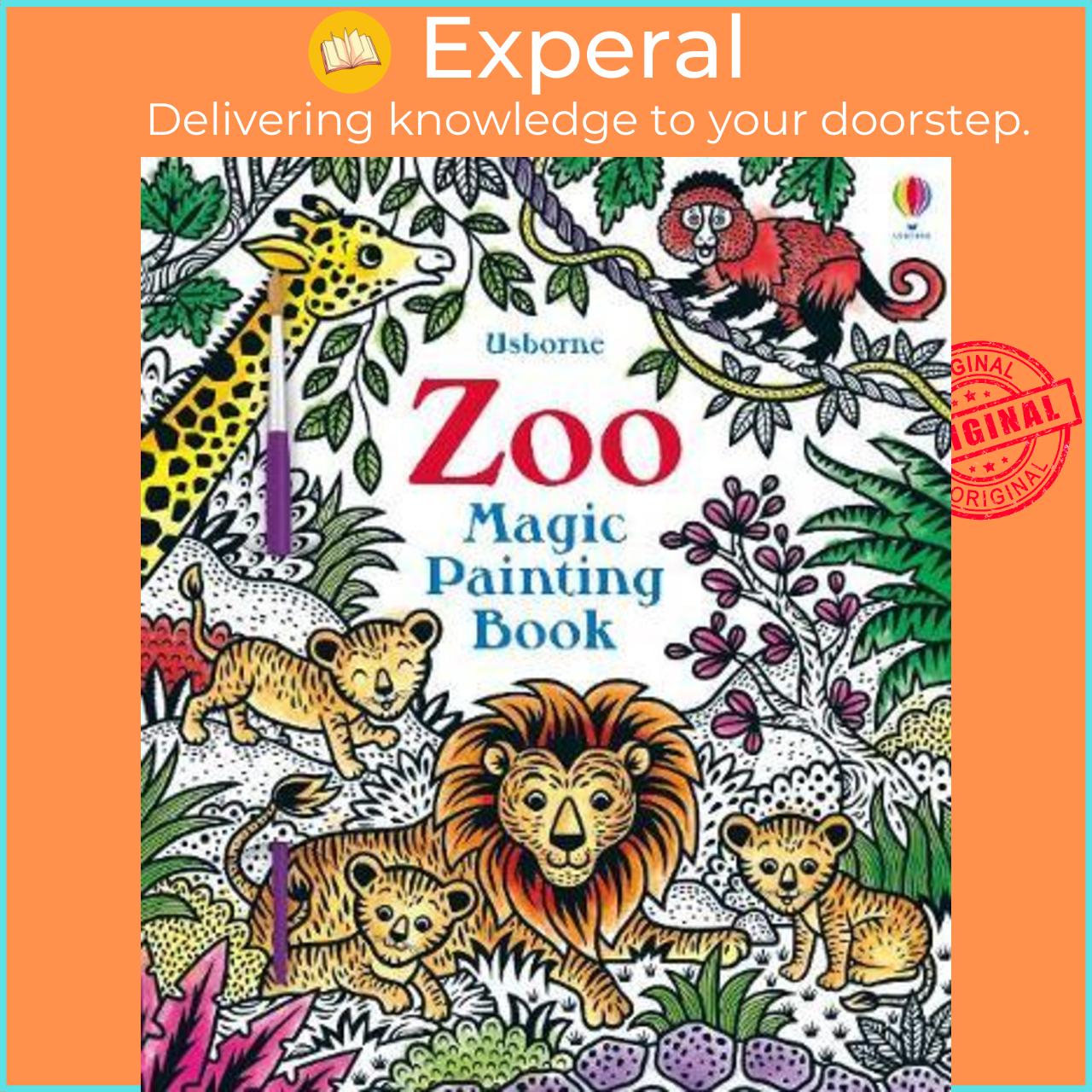 Sách - Zoo Magic Painting Book by Sam Taplin (UK edition, paperback)