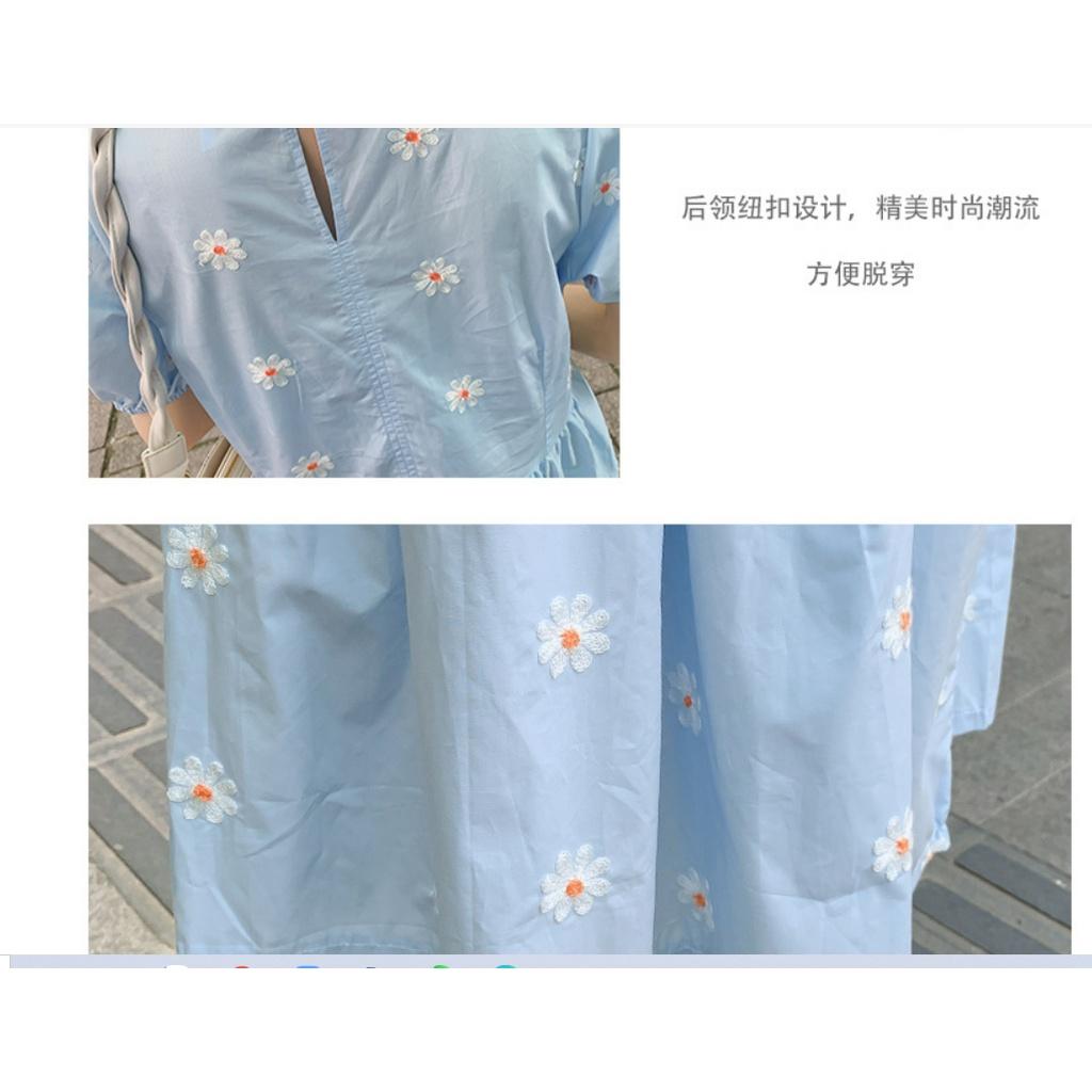 ĐẦM BẦU VÁY BẦU HOA CÚC DỄ THƯƠNG