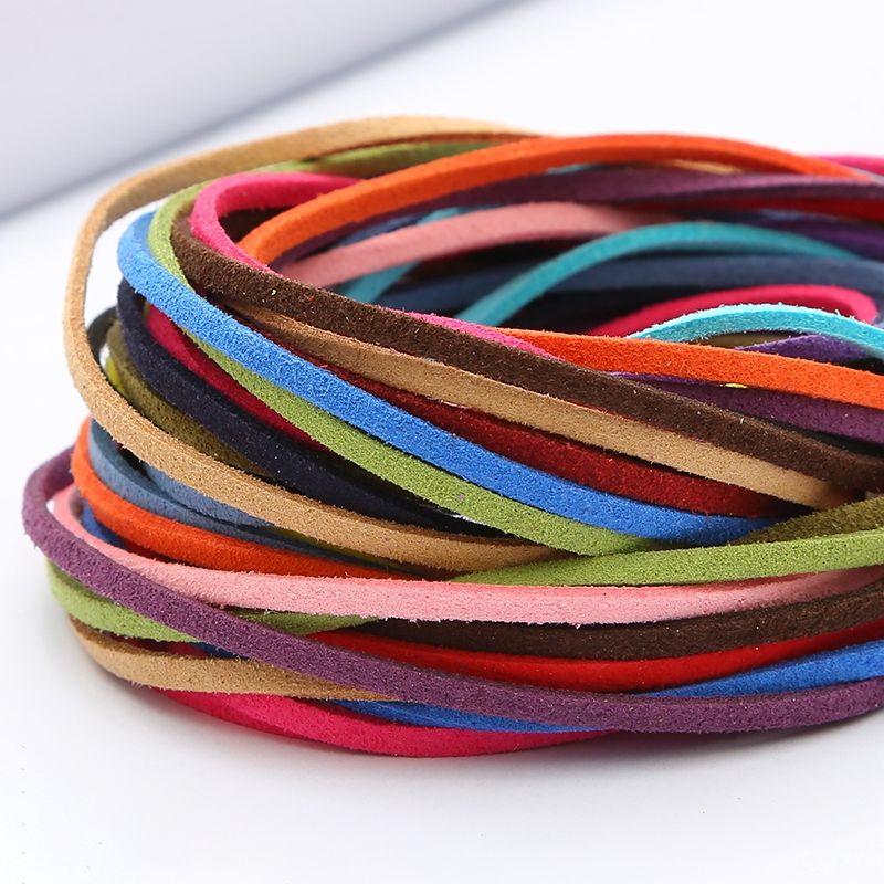 10 mét Dây da lộn 3mm tết vòng tay