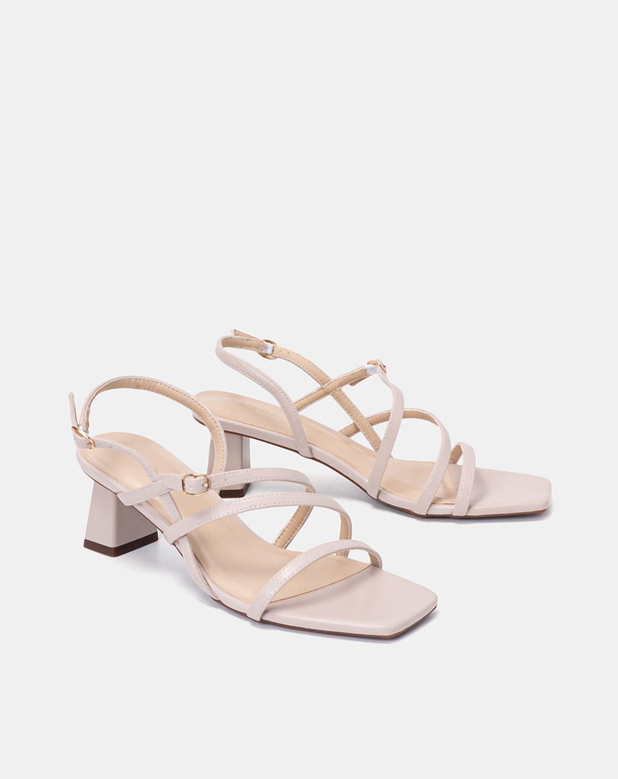 Giày Sandal Nữ 5cm Thời Trang JUNO Gót Vuông 3 Dây Quai SD05083