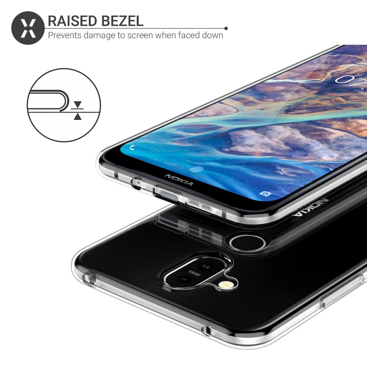 Ốp lưng dẻo silicon cho Nokia 8.1 Plus / Nokia X8