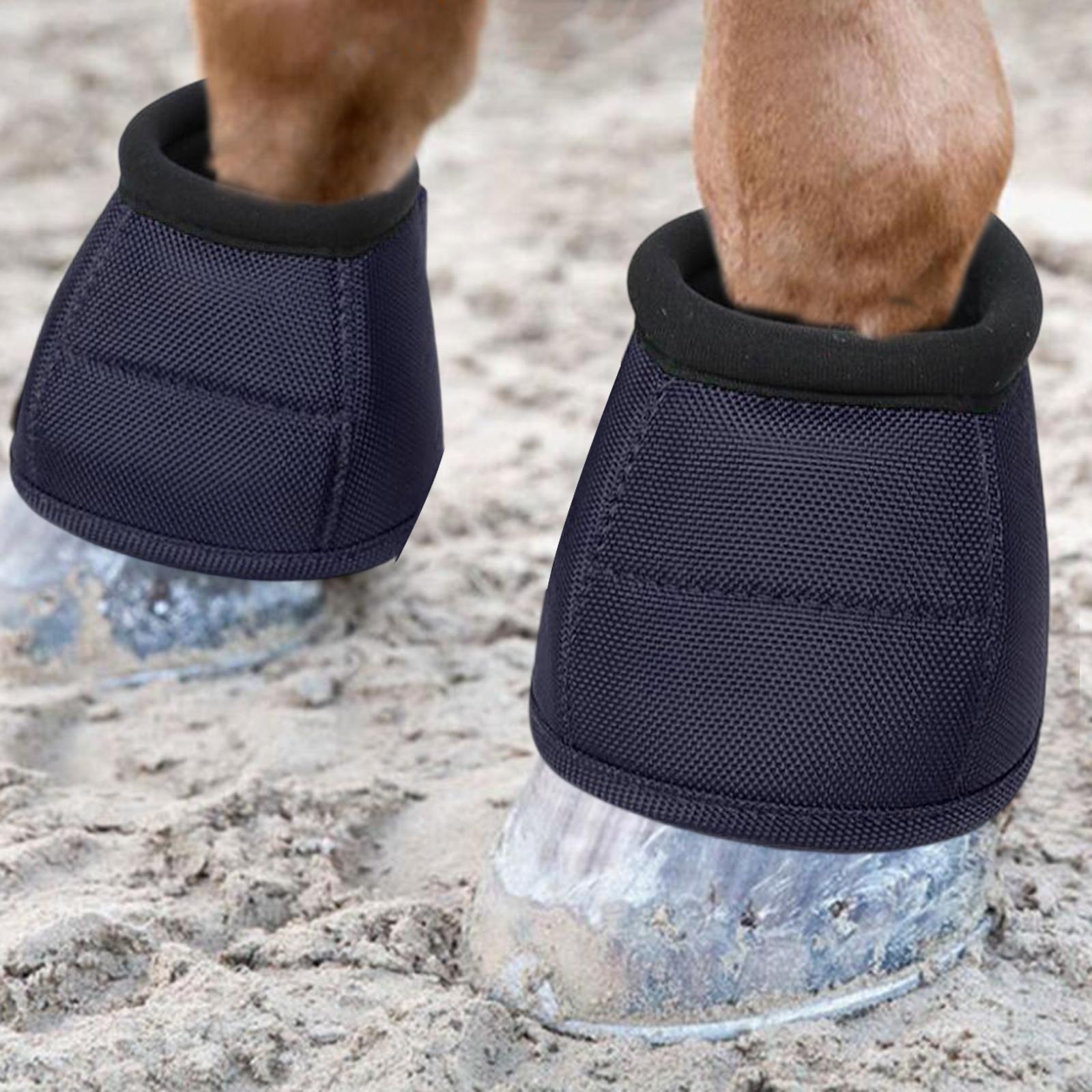Horse Bell Boots Protector Guard Bowl Shock Absorbing Hoof Boot