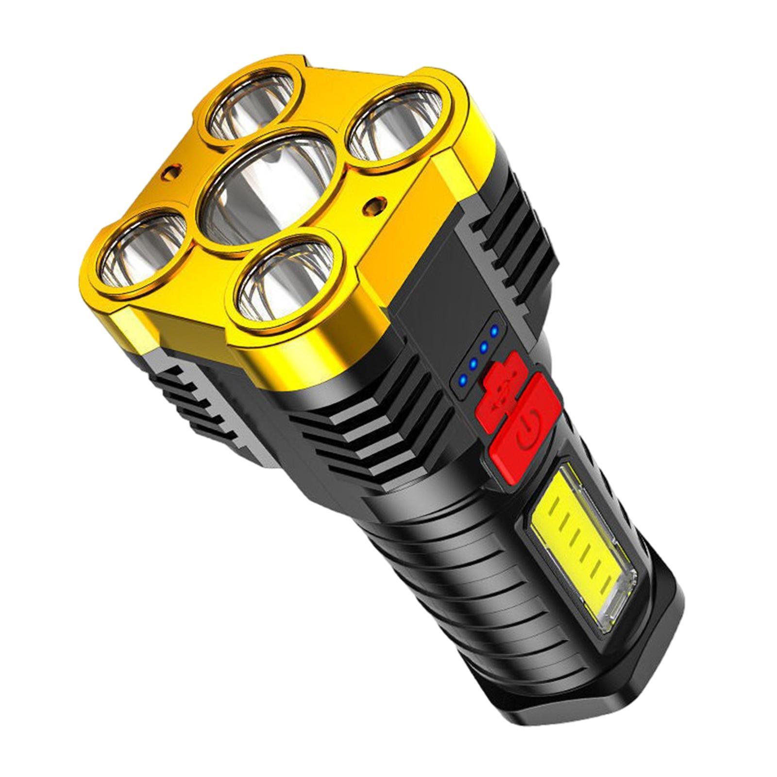USB  Flashlight Work Lamp Rechargeable  Handheld Searchlight