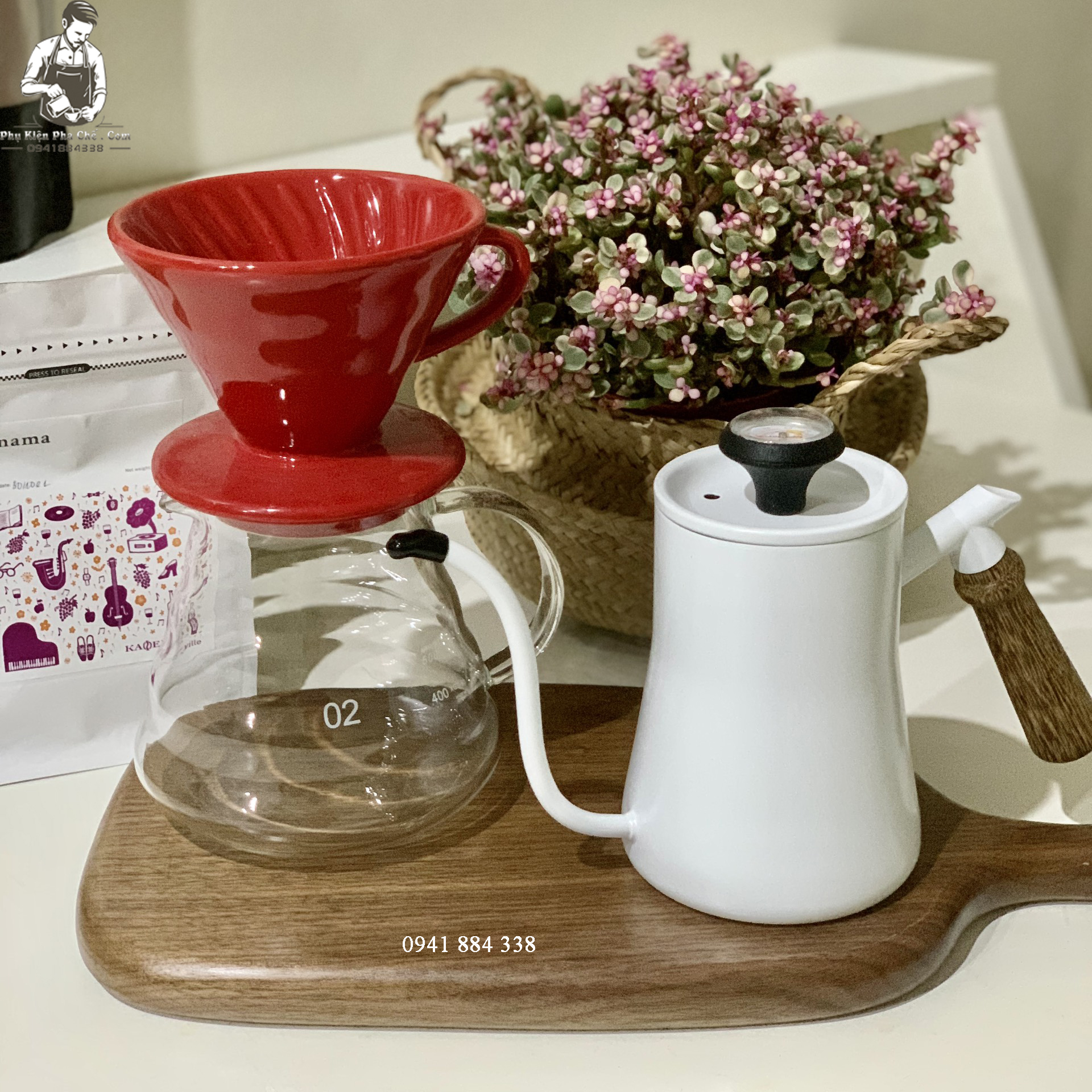 Phễu Sứ Pha Cà Phê V60 Size 2-4cups