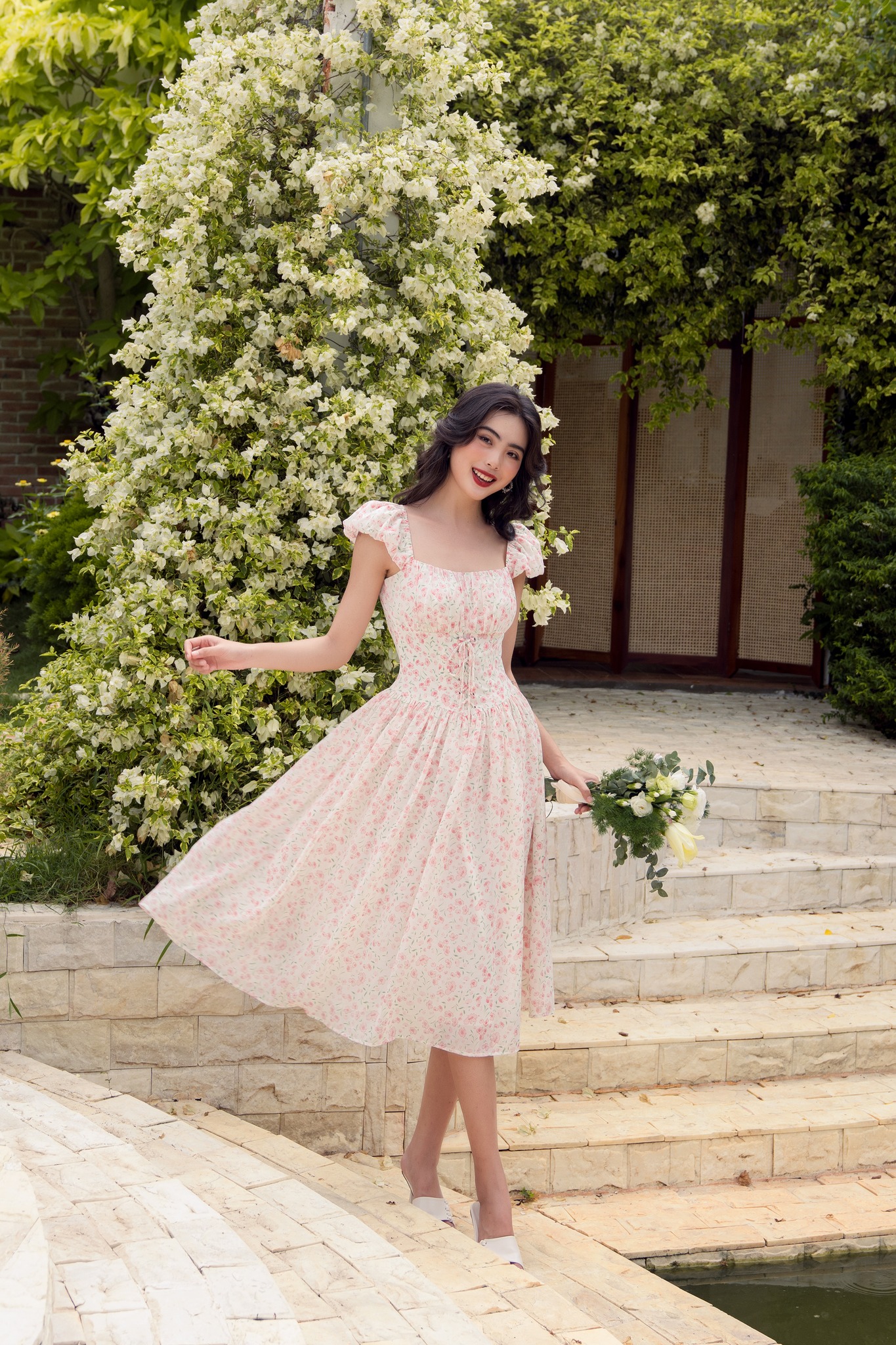 OLV - Đầm Lace Up Liti Dress