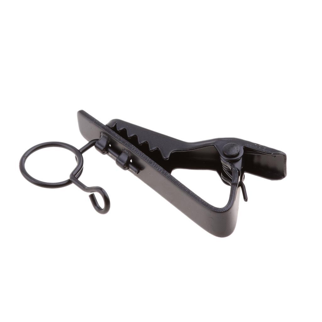 20xPortable Micr -type Lapel Tie Lavalier Mic Metal Clip Rack 8mm+10mm