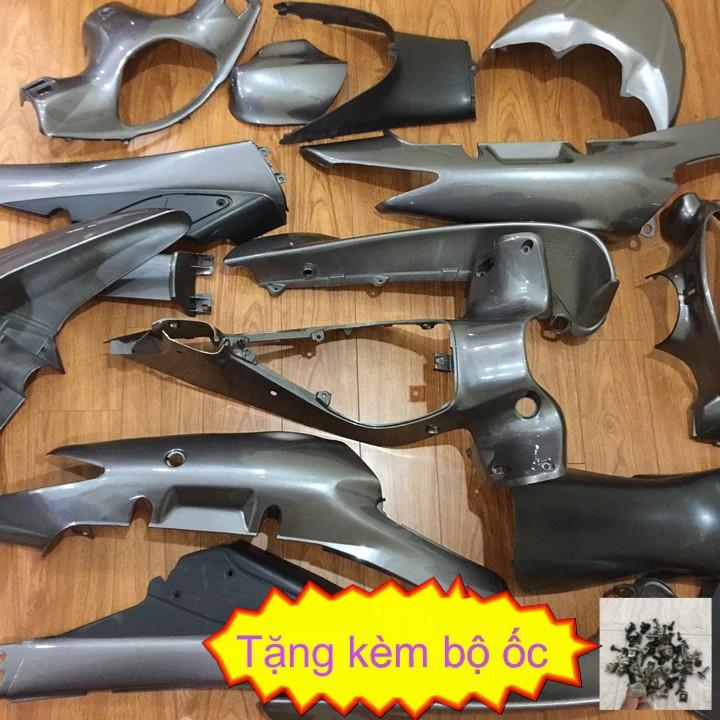 Bộ dàn áo xe dành cho FUTURE 1 đời 2001 đến 2003 Màu Ghi Xám [TẶNG TEM VÀ ỐC] - A831