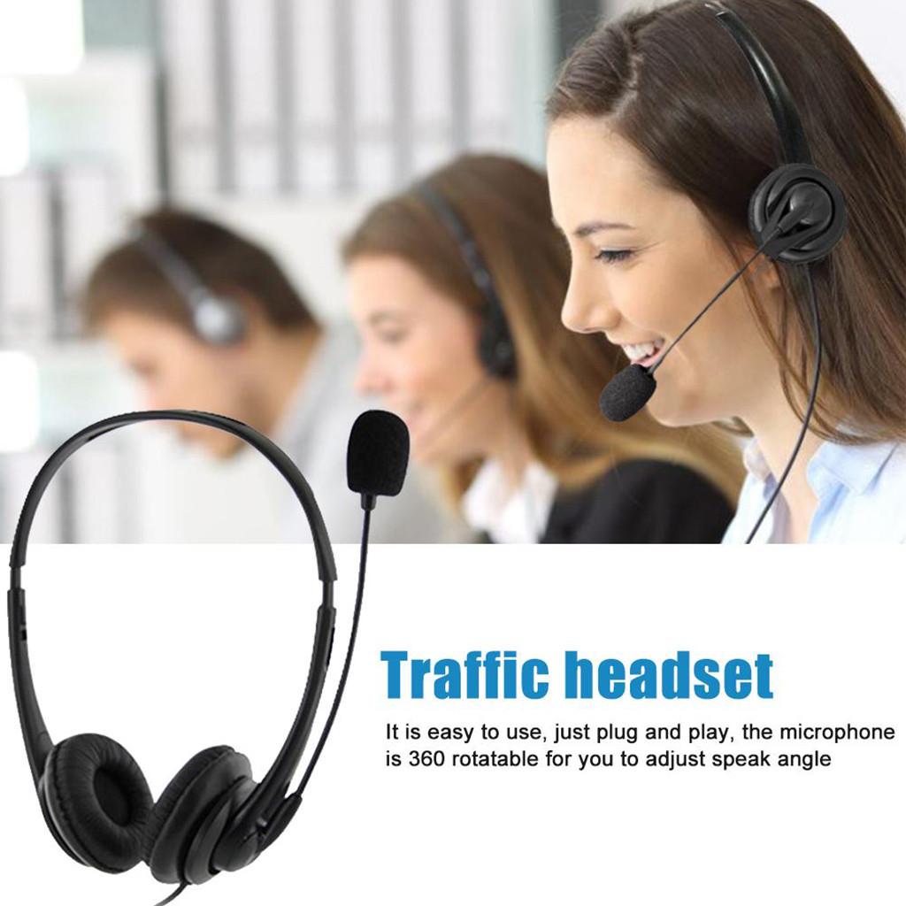 USB Tai Nghe Tai Nghe Máy Tính PC Tai Nghe Tai Nghe Có Micro Tiếng Ồn Headphon HIFI Stereo Âm Thanh Tai Nghe Chụp Tai Cho Game Thủ