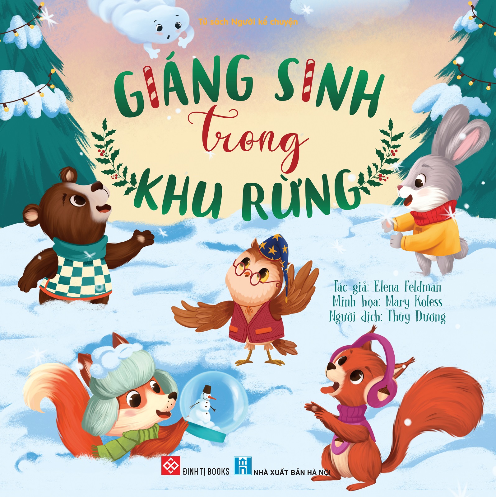 Sách Truyện Giáng Sinh Trong Khu Rừng cho bé từ 3 tuổi - Đinh Tị Books