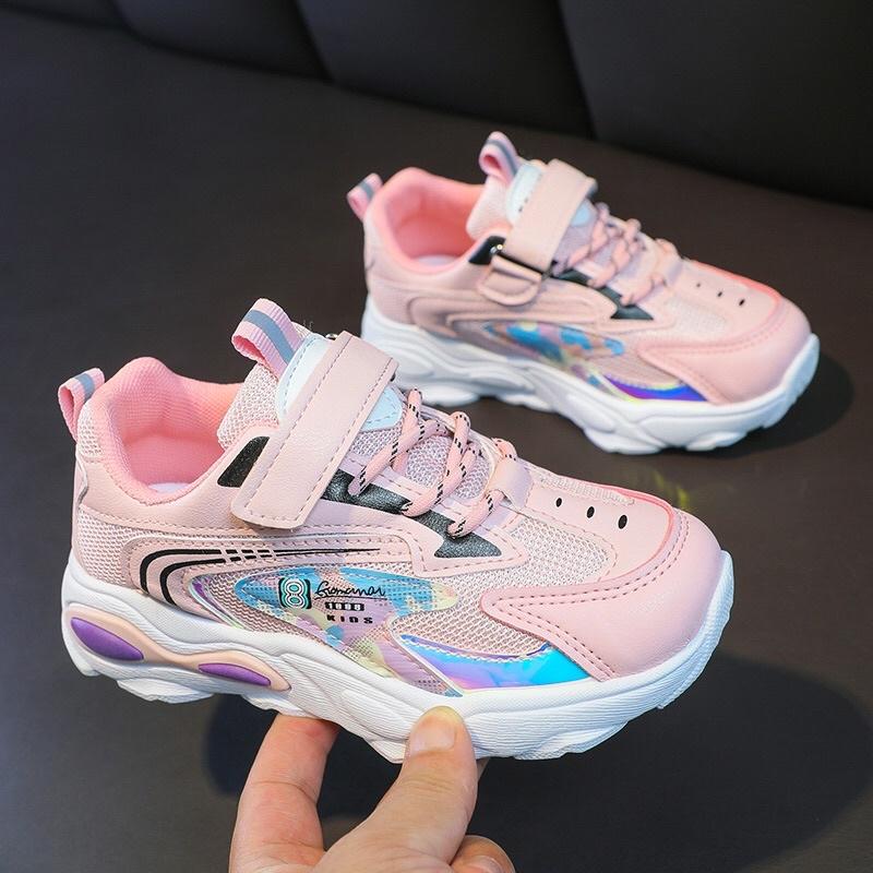 Giày thể thao pha màu siêu nhẹ số 8 cho bé trai, bé gái