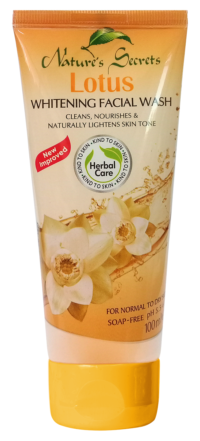 Gel Rửa Mặt Hoa Sen Dạng Tuýp- Lotus Whitening Facial Wash Tube 100ml