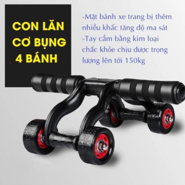 CON LĂN TẬP BỤNG 4 BÁNH – GIẢM MỠ BỤNG ĐÁNG KỂ– CÓ BẢO HÀNH