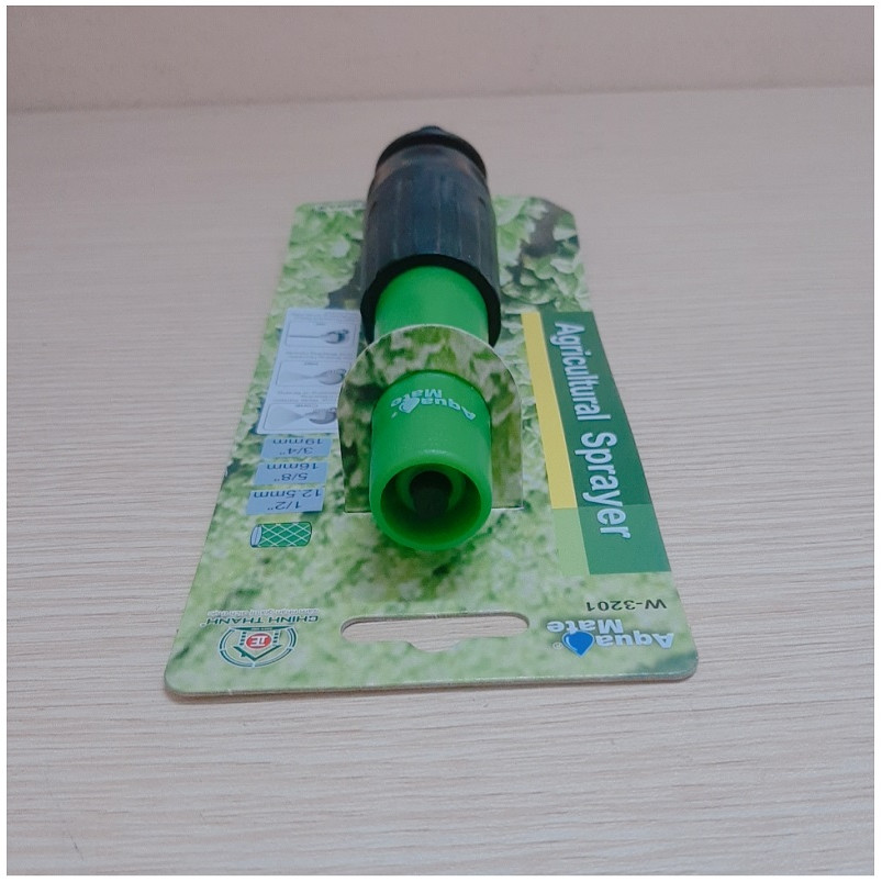 Đầu Phun Tưới - Vòi phun tưới nước Nông Nghiệp Chỉnh Vặn Xoắn Lưu Lượng Lớn, Chất Liệu Nhựa PP - W-3201