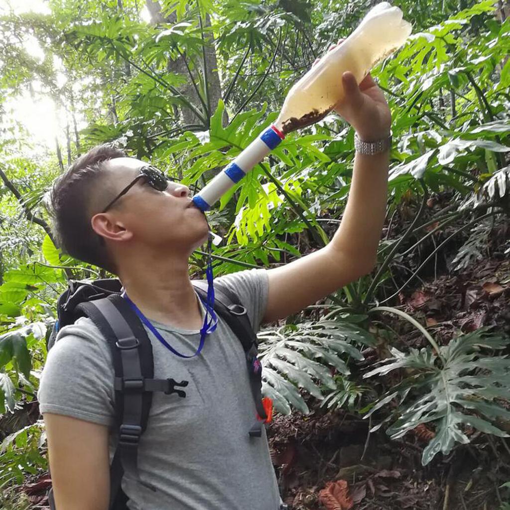 Camping Hiking Emergency Survival Water Filter Purification Straw