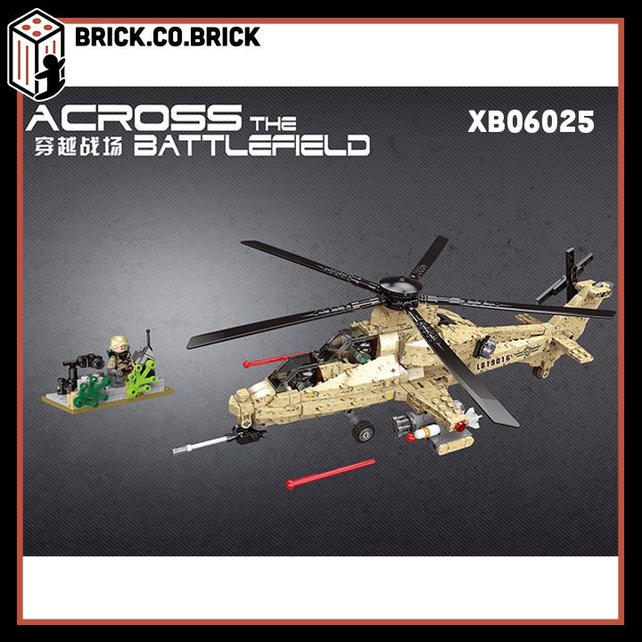 Lắp Ráp Mô Hình Máy Bay WZ10 Trực Thăng Chiến Đấu Attack Helicopter XB06025