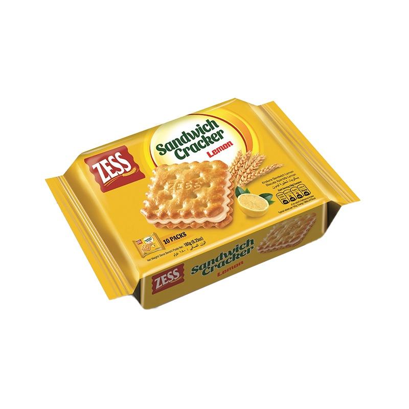 Hộp bánh ZESS đỏ gồm set 2 hộp quy kem hương phomai và chanh 180g An Gia Sweets & Snacks