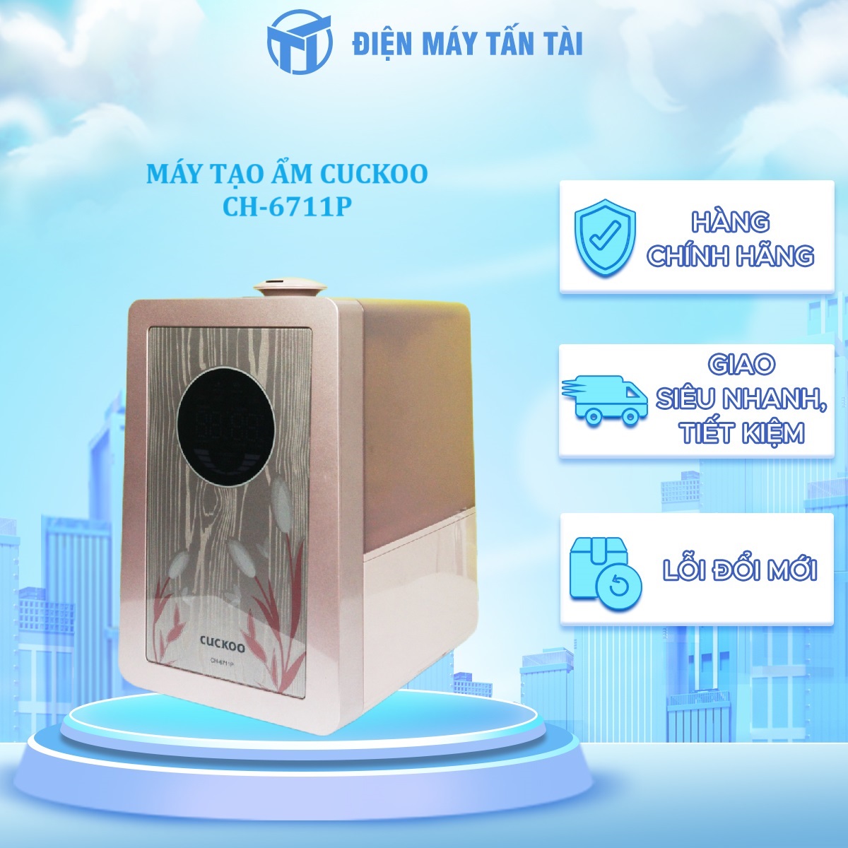 CH-6711P - Máy phun ẩm điện tử Cuckoo CH-6711P - Hàng chính hãng