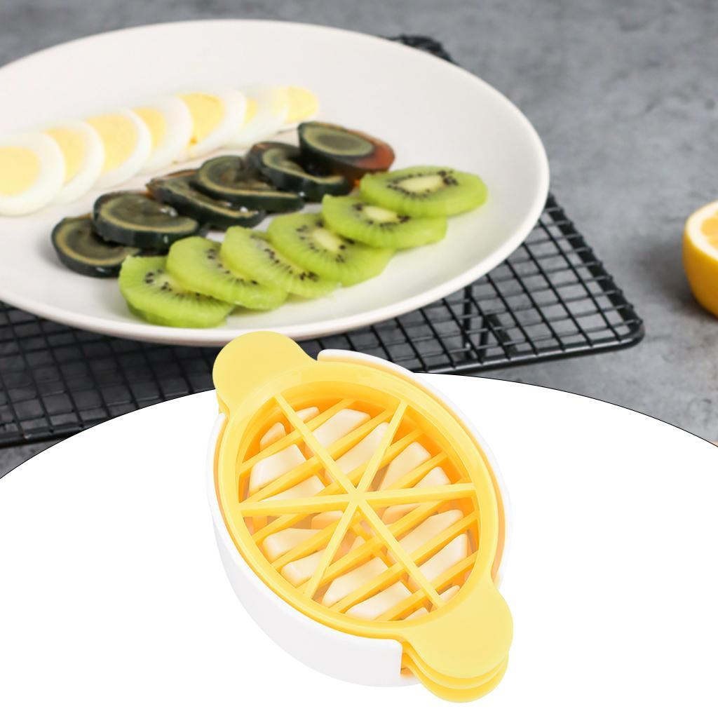 Egg Slicer Multifunctional Cutting Food for Cooking Soft Fruits yellow