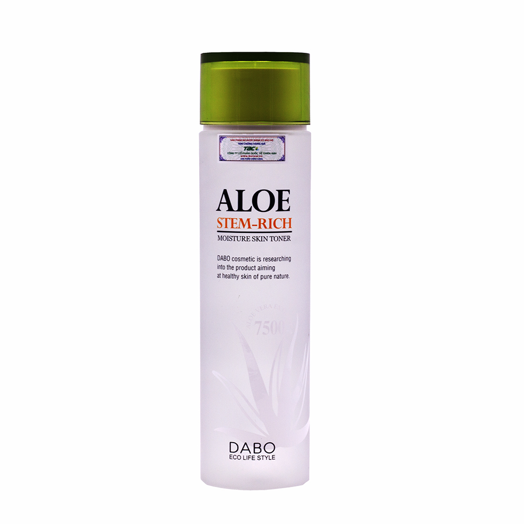 Nước hoa hồng dưỡng da sạch nhờn cao cấp Hàn Quốc tinh chất lô hội Dabo Aloe Stem-Rich Skin (150ml) – Hàng chính hãng.