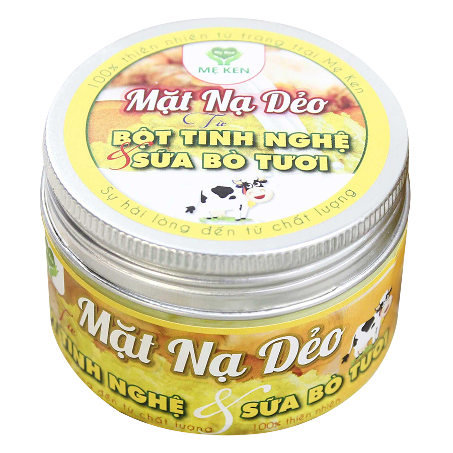 Mặt Nạ Dẻo Bột Tinh Nghệ Sữa Bò Mẹ Ken