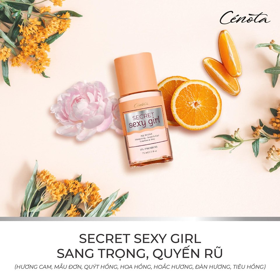 Sữa Dưỡng thể Cenota Secret Sexy Girl 75ml Sang Trọng Quyến Rũ