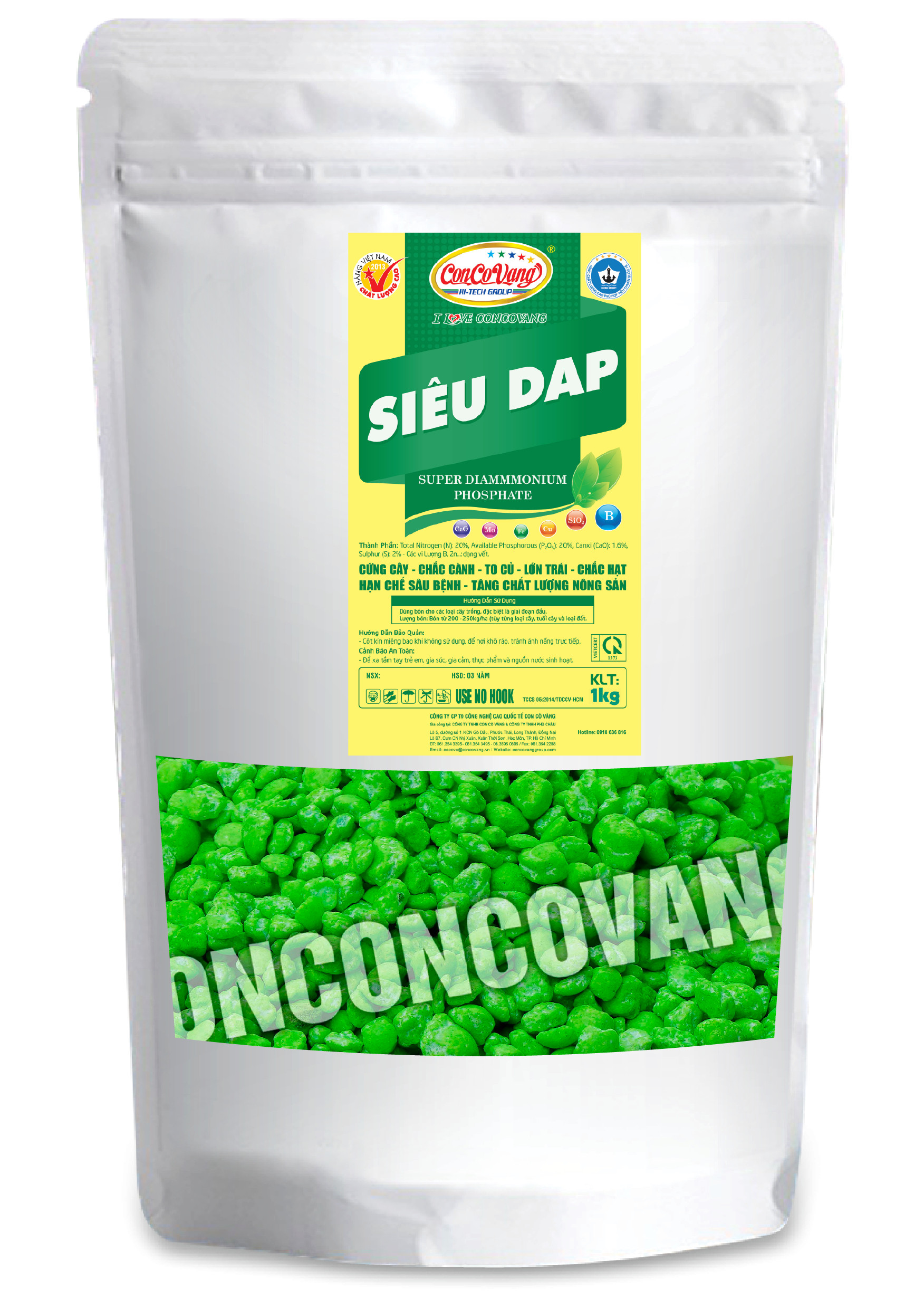 Phân bón Con Cò Vàng : Siêu DAP