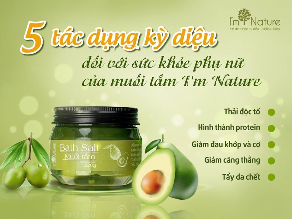 Muối tắm thảo mộc I’M NATURE 220g