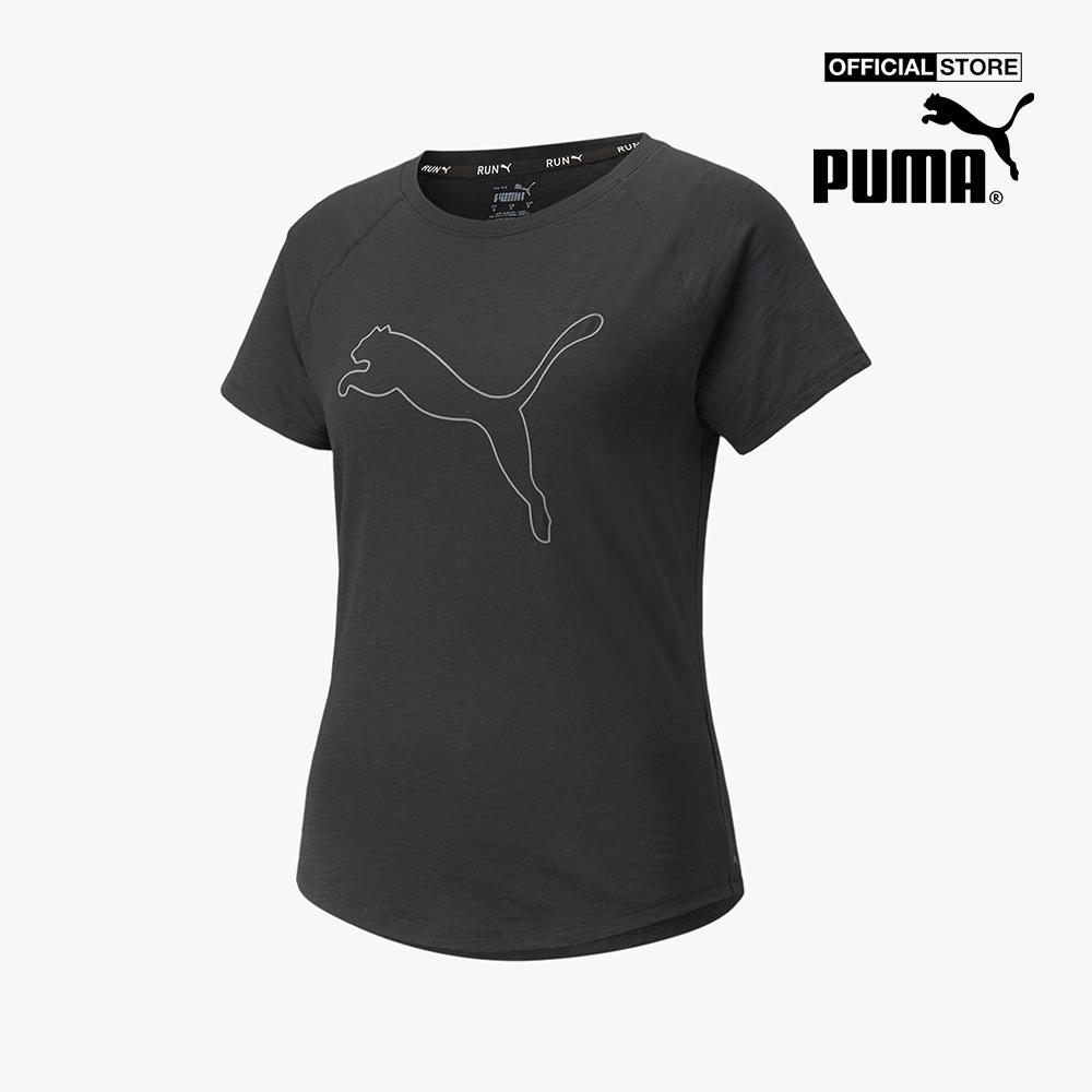 PUMA - Áo thun thể thao nữ ngắn tay 5K Logo 521388-01