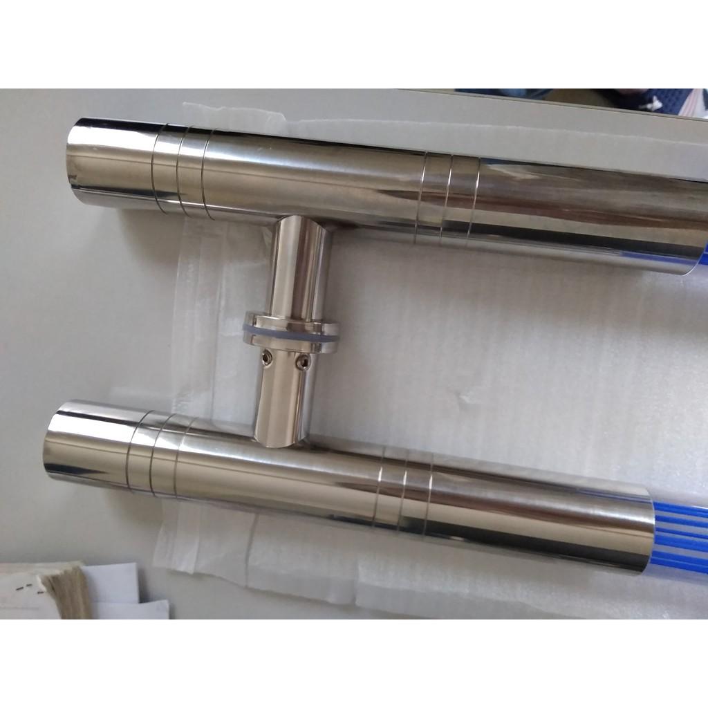 Tay kéo cửa thủy lực, Tay nắm cửa kính dài 80cm tâm lỗ 60cm